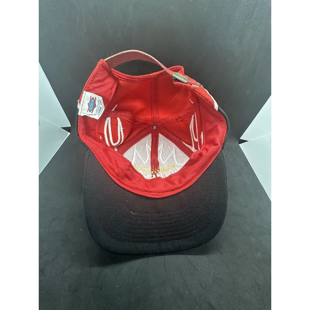 Vintage California Cruisers Spellout Red And Black Cap, Snapback Hat, - Sportcap
